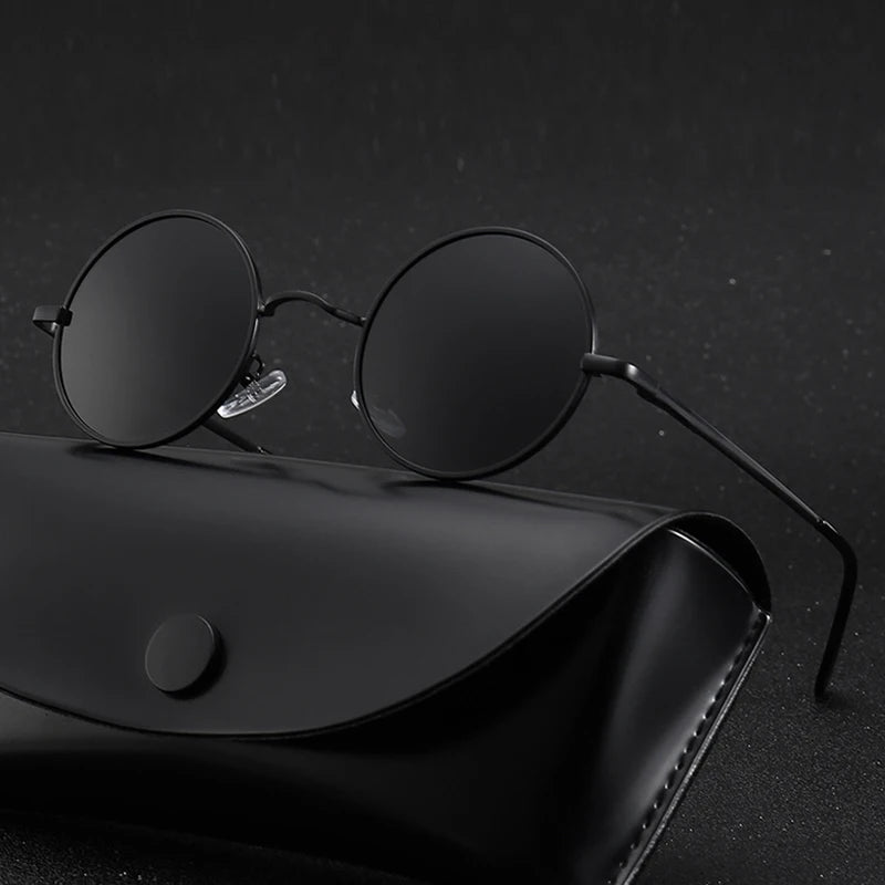 Retro Round Sunglasses Women Men Brand Designer Polarized Sunglasses Female Male Metal Frame High Quality Glasses UV400