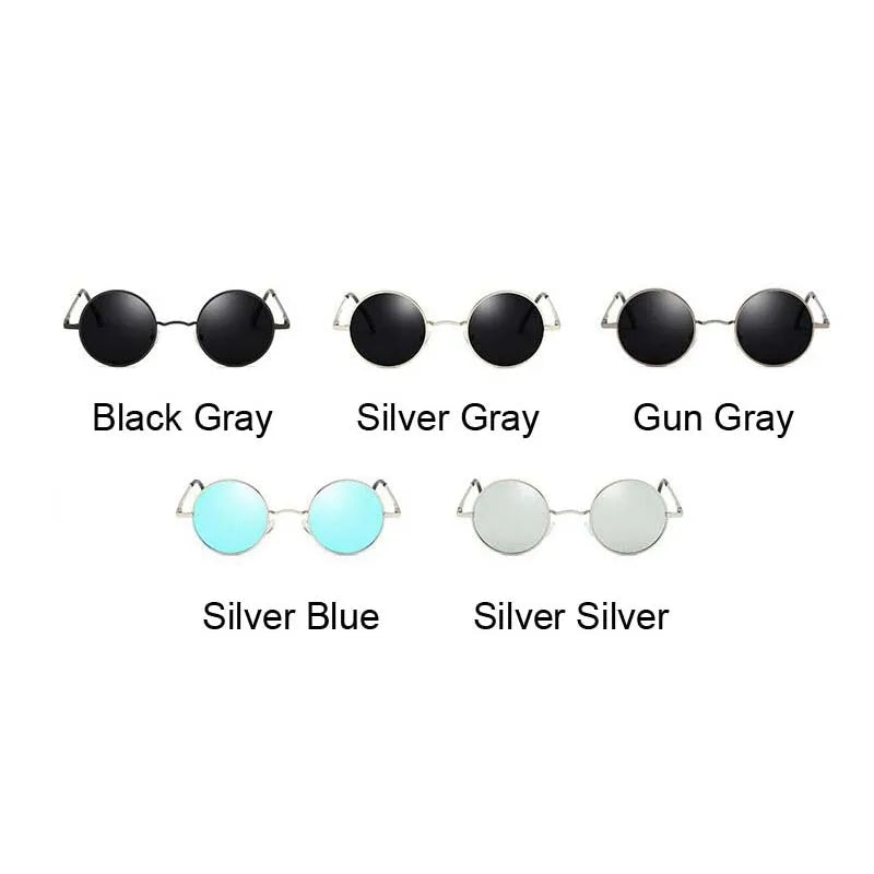 Retro Round Sunglasses Women Men Brand Designer Polarized Sunglasses Female Male Metal Frame High Quality Glasses UV400