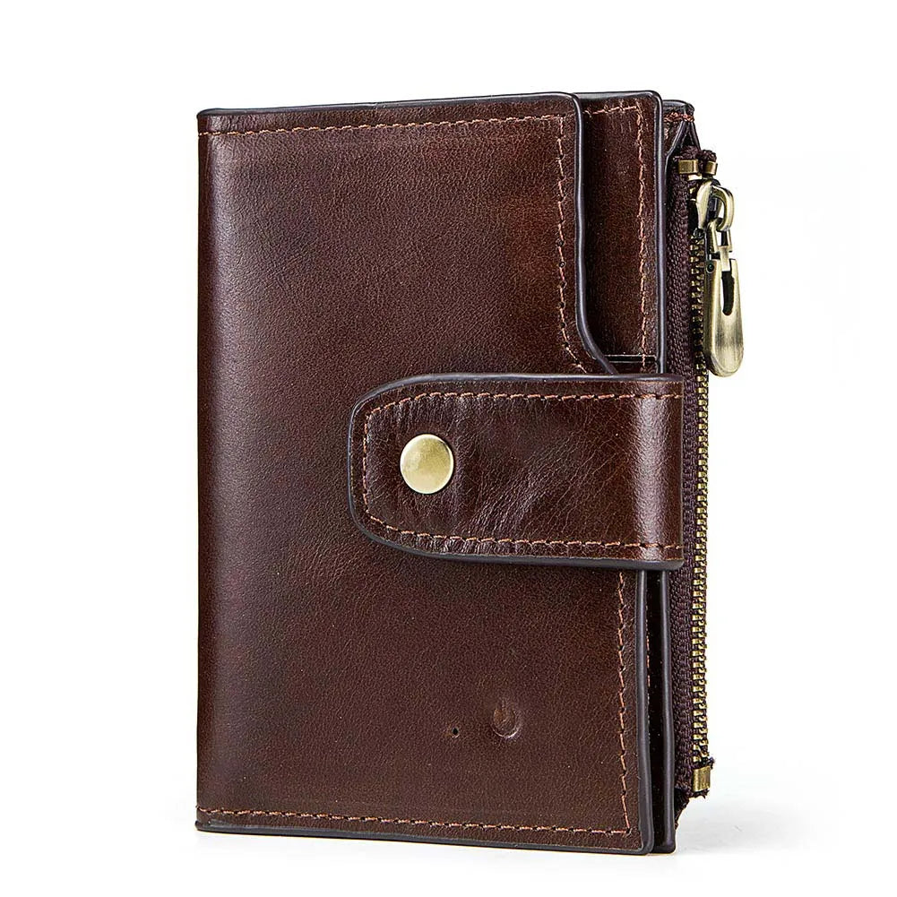 KAVIS RFID Men Smart Wallet Genuine Leather with Alarm GPS Bluetooth Tracker Male Card Holder Purse High Quality Design Wallets