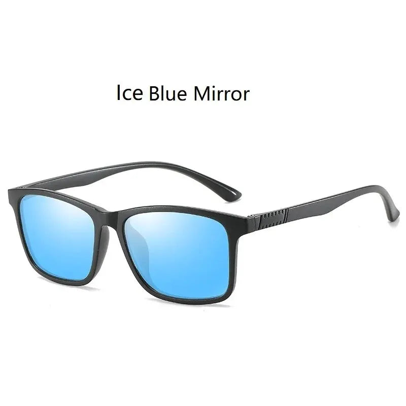 Luxury Men Polarized Sunglasses Fashion Vintage Square Ultra Light TR90 Frame Driving Fishing Sun Glasses For Man UV400 Eyewear