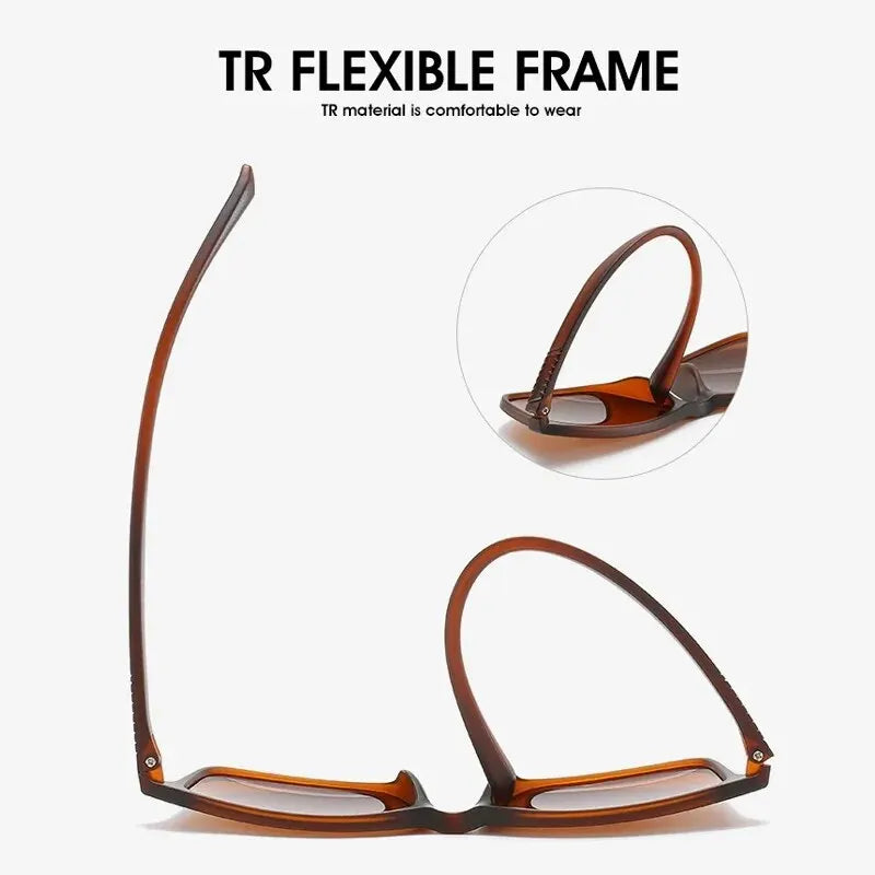 Luxury Men Polarized Sunglasses Fashion Vintage Square Ultra Light TR90 Frame Driving Fishing Sun Glasses For Man UV400 Eyewear