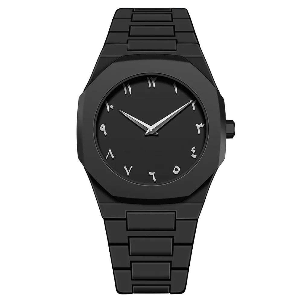 Minimalist Design Quartz Watch for Men Casual Lightweight Plastic Strap Waterproof Sports Business Watches Man Creative Clock