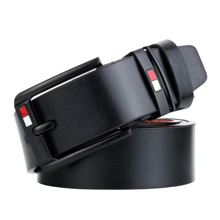 Belt for Men 2024 Famous Luxury Brand Design PU Leather Classical Alloy Pins Buckle Waist Belts Punk for Jeans Leisure Waistband